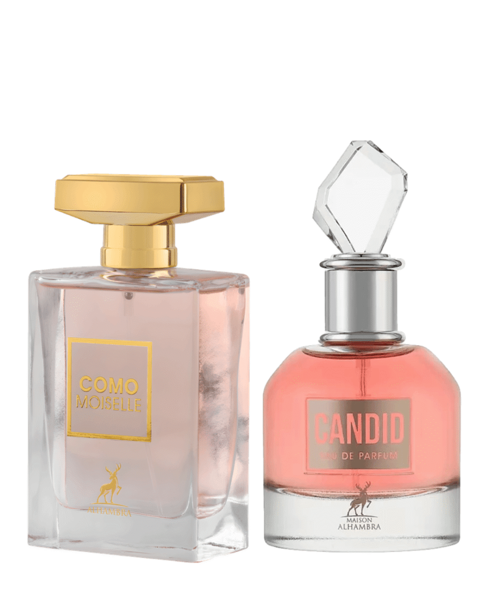 Combo Árabe: Como Moiselle Eau de Parfum 100ml + Candid Eau de Parfum 100ml
