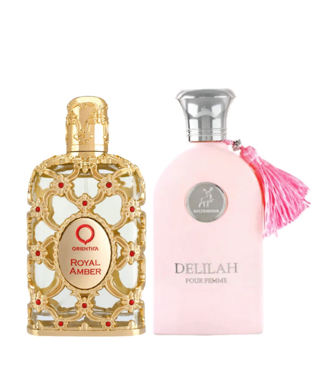 Combo Árabe: Royal Amber Eau de Parfum 80ml + Como Moiselle Eau de Parfum 100ml