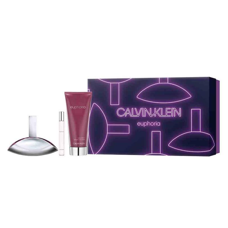 Kit Euphoria Perfume 100ml+ Miniatura 10ml+ Body Lotion 200ml