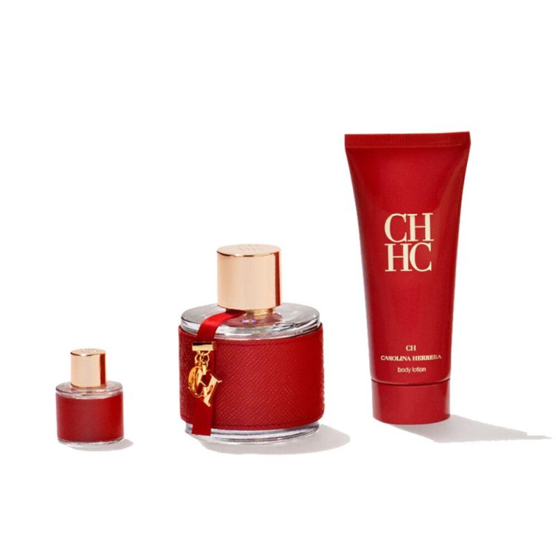 Carolina Herrera CH Kit Feminino - Eau de Toilette 100ml + Hidratante + Miniatura