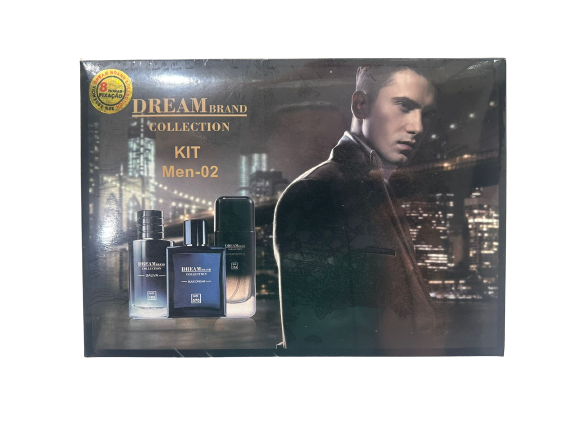 Kit Brand Inspiração Bleu de Chanel, Sauvage, 212 Vip Black 25ml