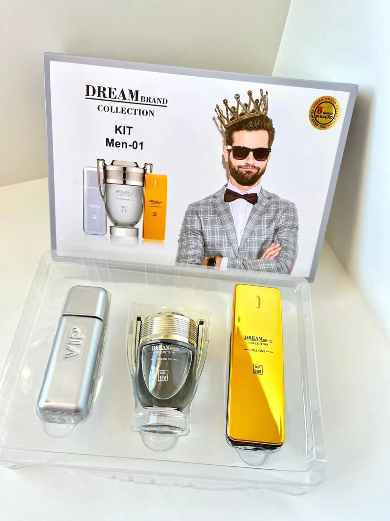 Kit Brand Inspiração - 212 Vip Men - Invictus - One Million 25ml Cada