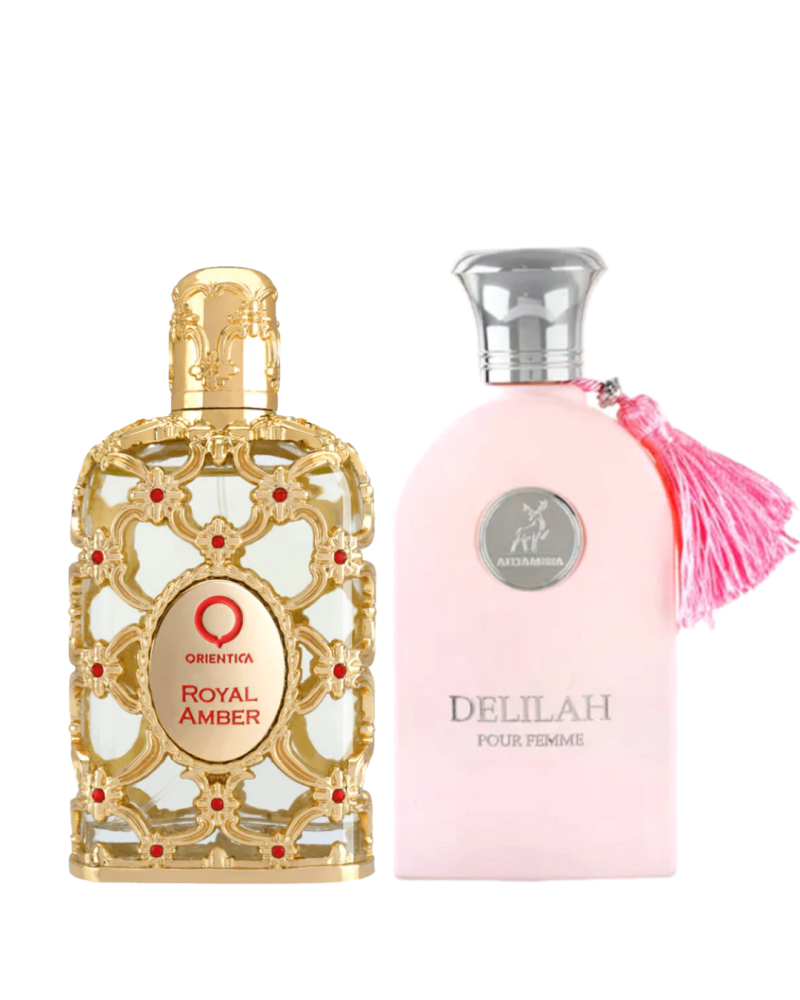Combo Árabe: Royal Amber Eau de Parfum 80ml + Como Moiselle Eau de Parfum 100ml