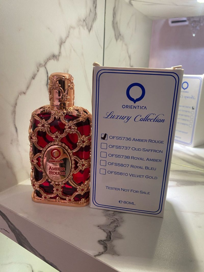 Tester Árabe Amber Rouge Eau De Parfum Orientica 80 Ml