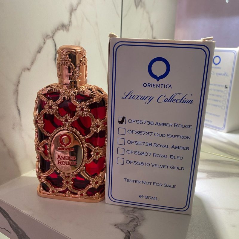 Tester Árabe Amber Rouge Eau De Parfum Orientica 80 Ml