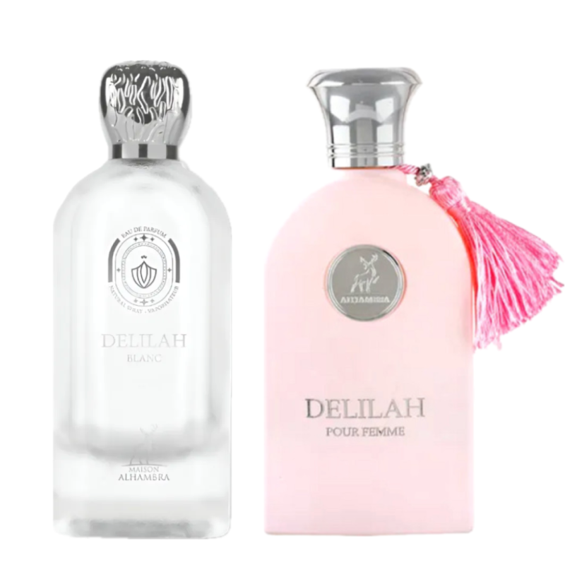 Combo Árabe: Delilah Blanc Eau de Parfum 100ml + Delilah Eau de Parfum 100ml — Maison Alhambra