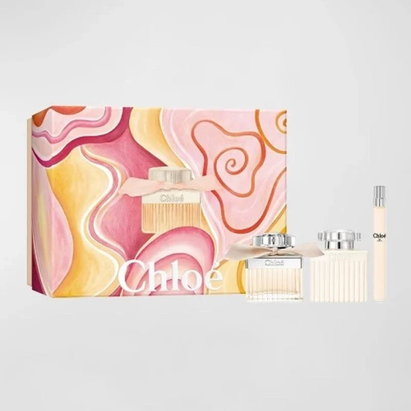 Kit Chloe Signature Eau De Parfum Perfume 75ml+Body Lotion 100ml+Perfume De Bolsa