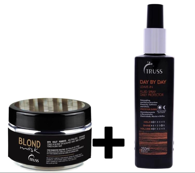 Truss Kit-Mascara Blond 180gr+ Day By Day Leave-in - 250ml