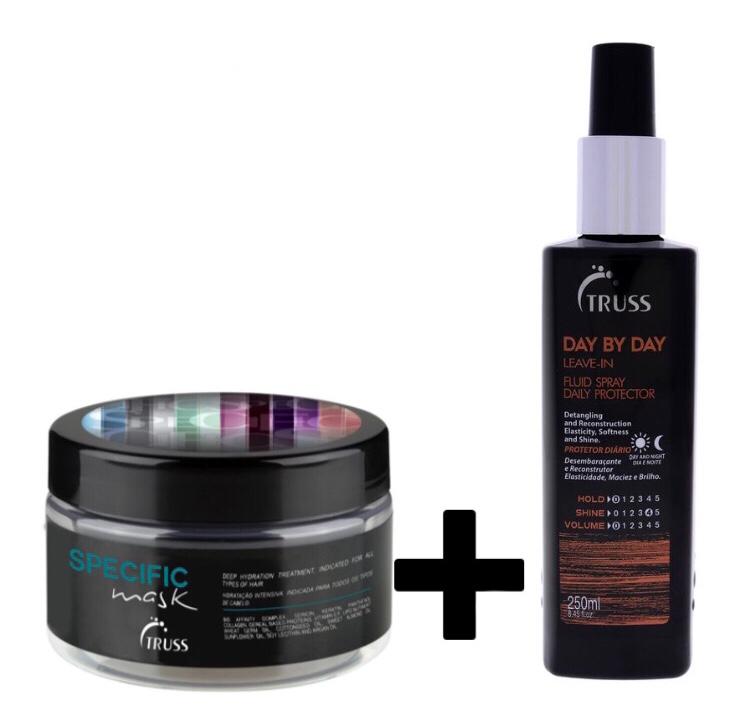 Truss KIt-Mascara Capilar Specific Mask 180gr+ Day By Day Leave-in - 250ml