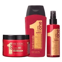 Kit Revlon com Mascarade Hidratação 300ml + Uniq Hair Treatment 150ml+ Shampoo 300ml