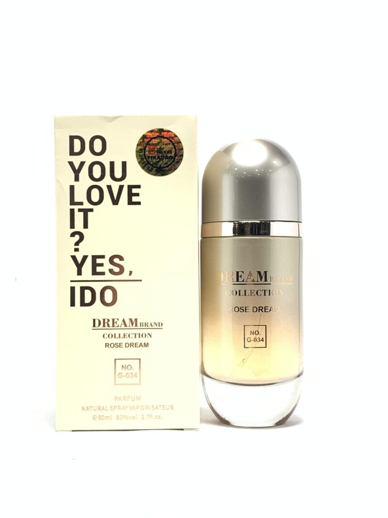 G - 034 - Dream Brand Collection Rose Dream (REF.OLFATIVA 212 Vip Rose Parfum) - 80ml