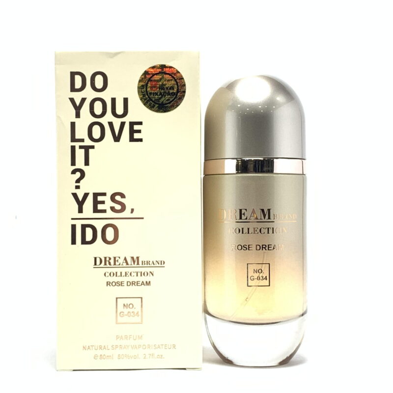 G - 034 - Dream Brand Collection Rose Dream (REF.OLFATIVA 212 Vip Rose Parfum) - 80ml