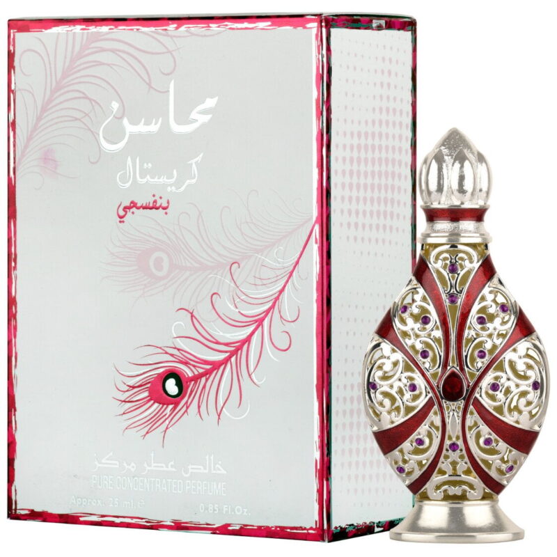 Árabe Lattafa Mahasin Cristal Violet - 25ml (Perfume Óleo)