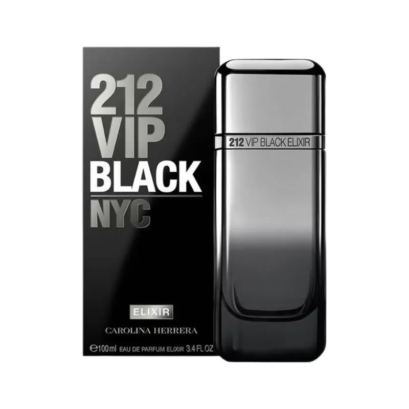 212 Vip Black Elixir Eau De Parfum Carolina Herrera  100 Ml Perfume Masculino