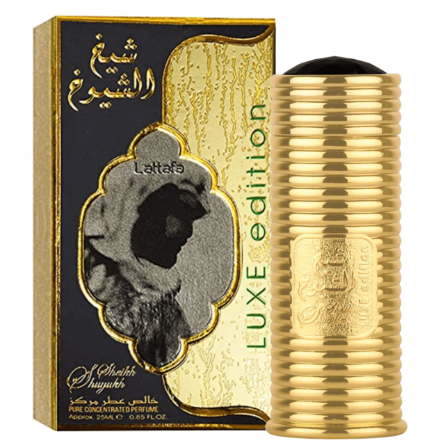 Lattafa Sheikh Shuyuck Luxe Edition EDP (Perfume de Óleo Árabe Puro Concentrado) 25ml Unissex