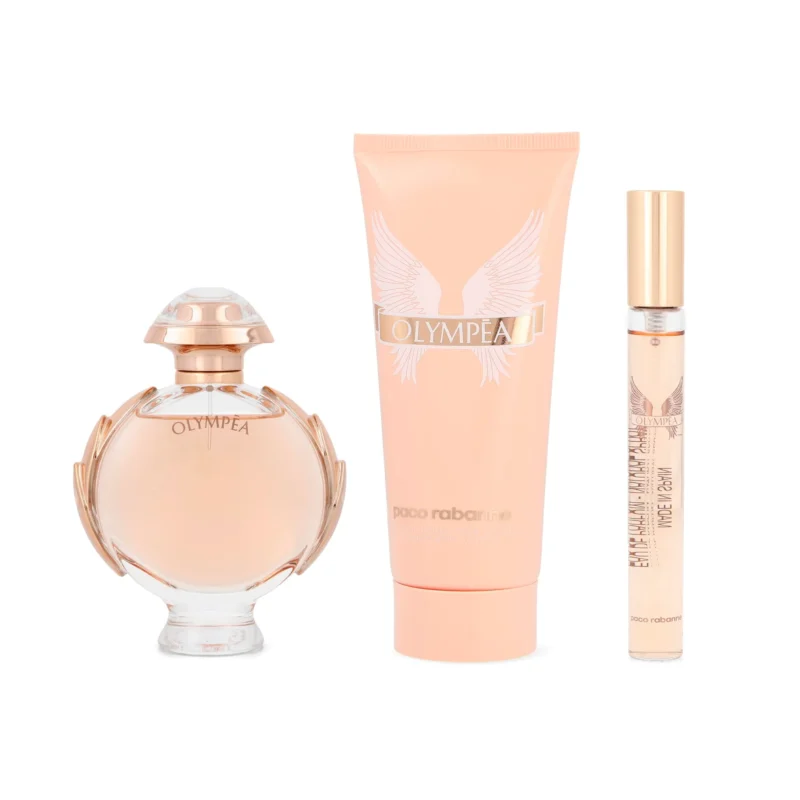 Kit OlympéA Rabanne Feminino Eau De Parfum 80ml + Perfume De Bolsa 10ml + LoçãO Hidratante Corporal 100ml
