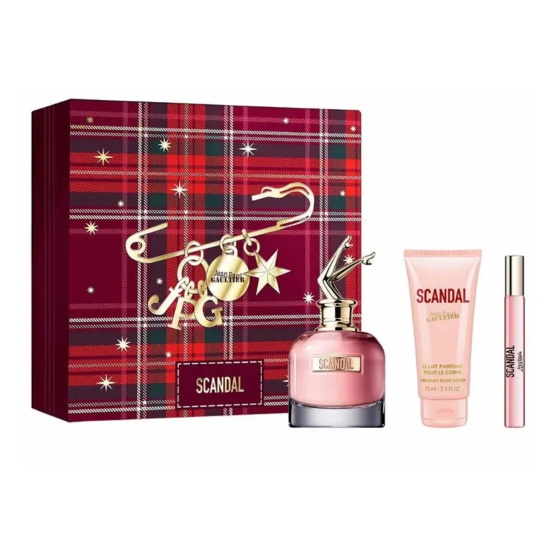 Kit Scandal Jean Paul Gaultier Eau De Parfum 80ml+ Body Lotion 75ml + Perfume De Bolsa 10ml